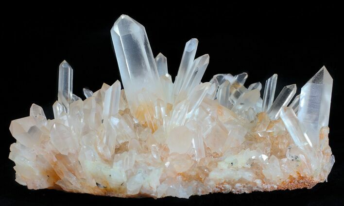 Tangerine Quartz Crystal Cluster - Madagascar #58770